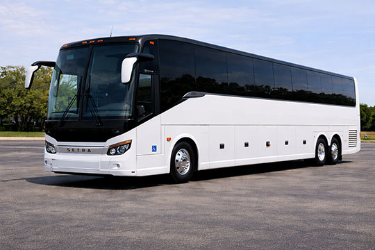56-passenger charter bus available for charter in Taylor, TX